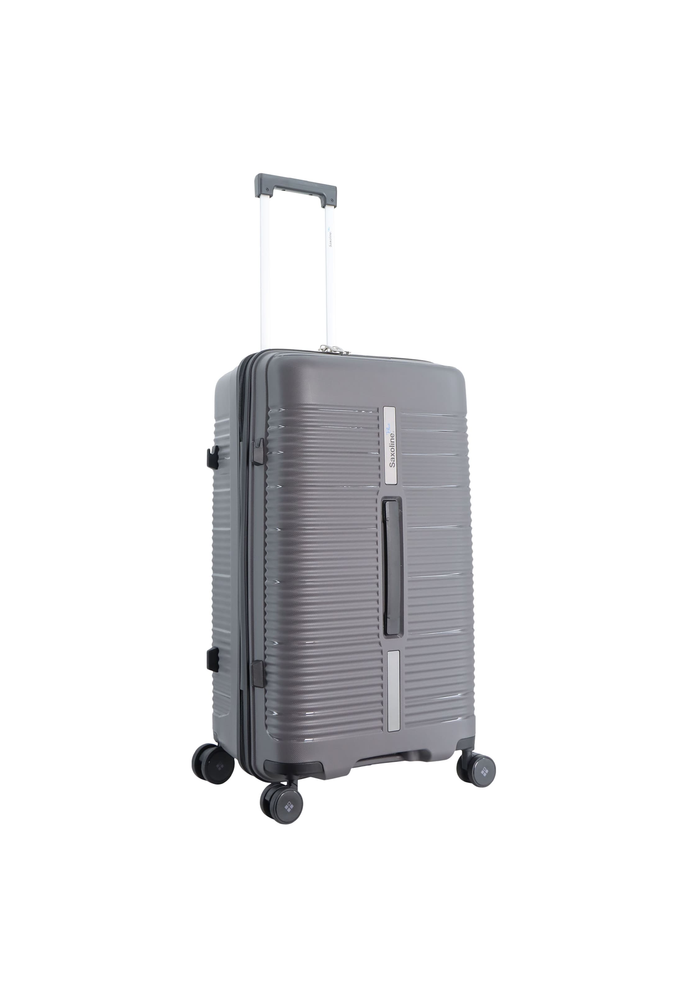 Saxoline Blue Suitcase 'Overly' in Silver