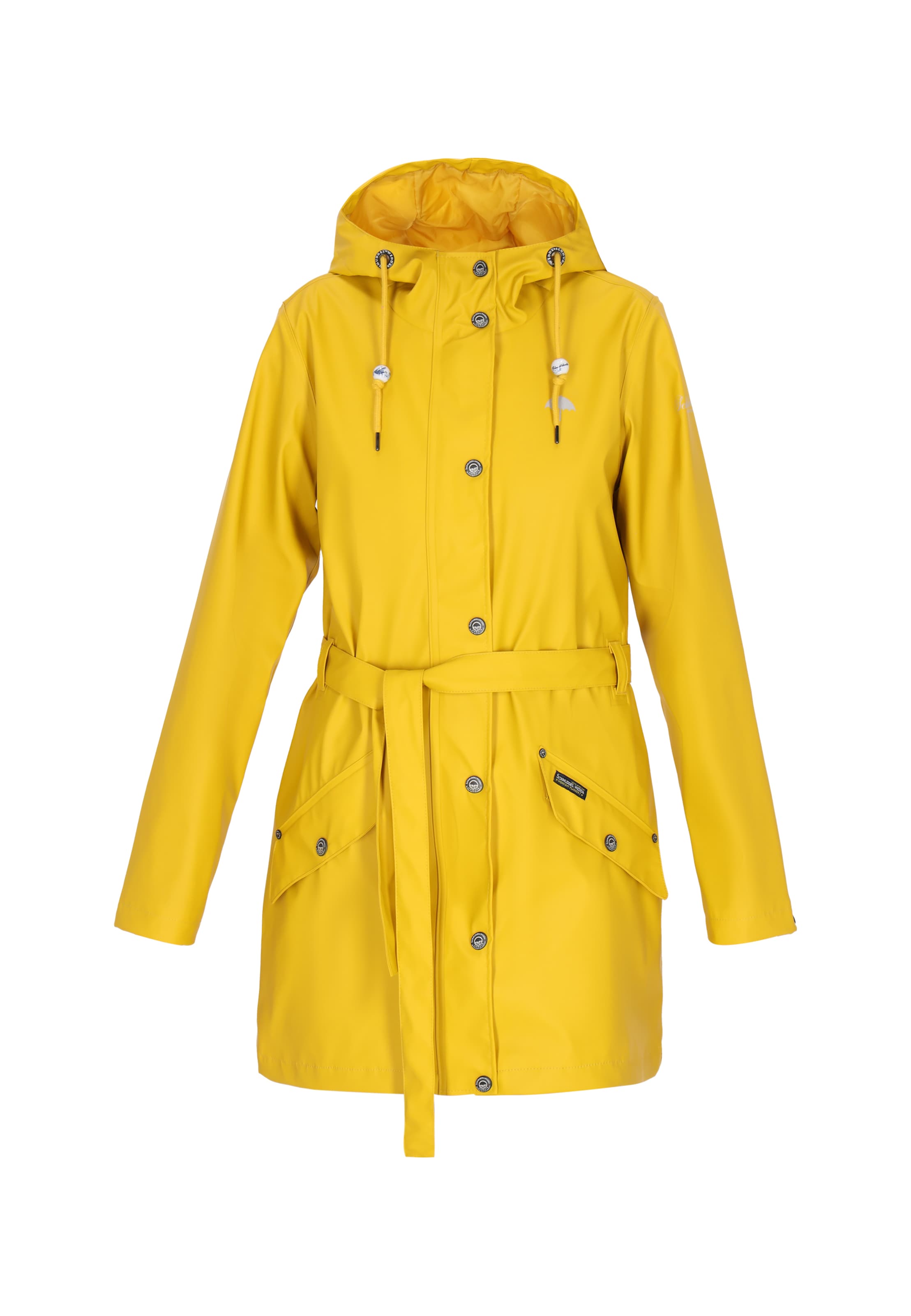 Schmuddelwedda - Abrigo funcional en amarillo: frente