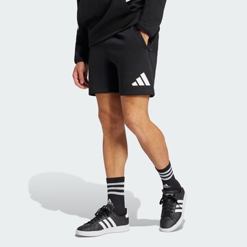 regular Pantaloni sportivi 'Z.N.E.' di ADIDAS SPORTSWEAR in nero: frontale