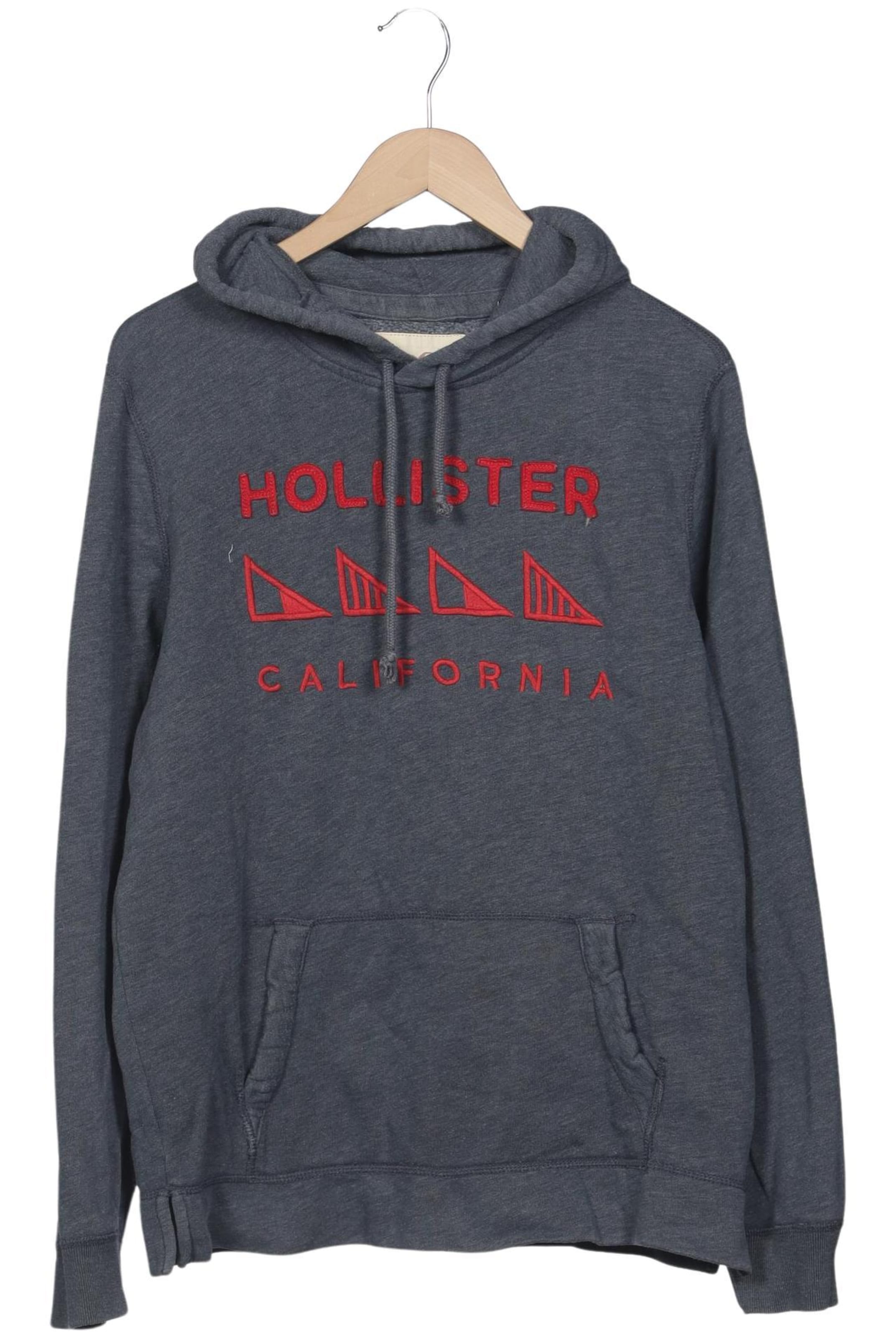 HOLLISTER Sweatshirt & Zip-Up Hoodie in L in Grey: front