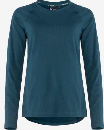 Spyder Functioneel shirt in Blauw: voorkant