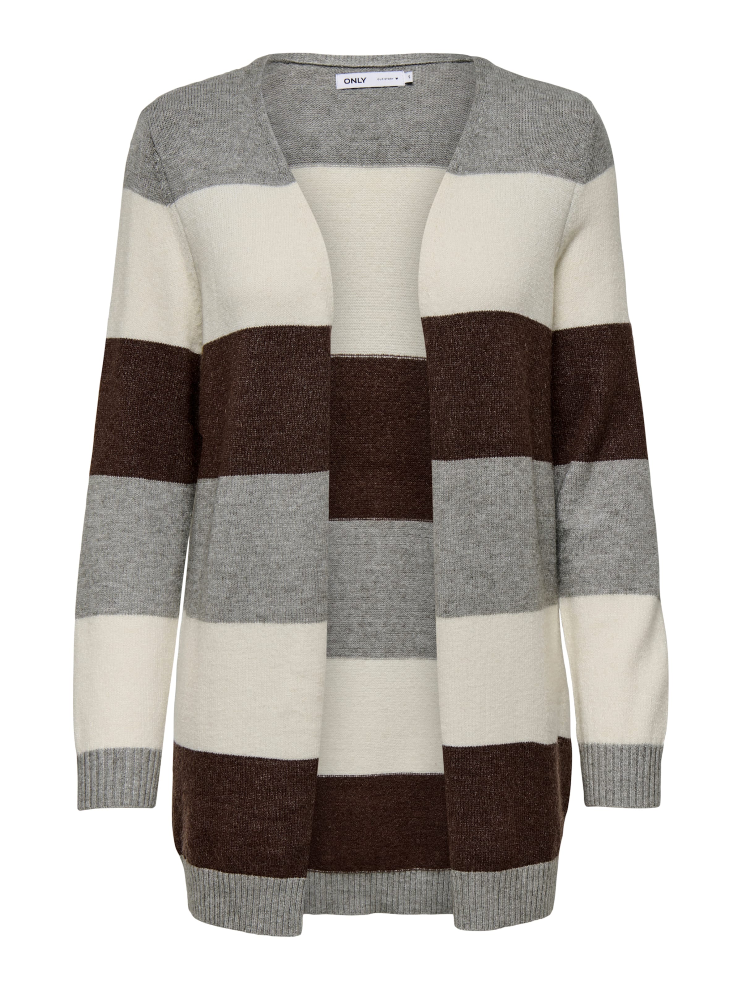 ONLY Cardigan 'ONLLESLY' i grå: forside