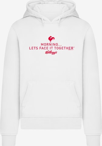 F4NT4STIC Sweater 'Kellogg's Breakfast Cereals Morning Lets Face It' in White: front