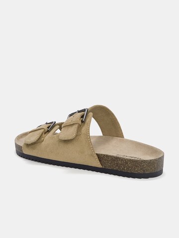 Pull&Bear Pantolette in Beige