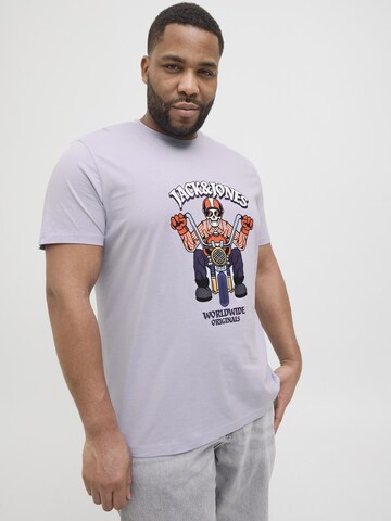 Jack & Jones Plus Shirt in Purple