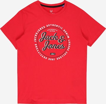 Jack & Jones Junior - Camiseta 'Andy' en rojo: frente
