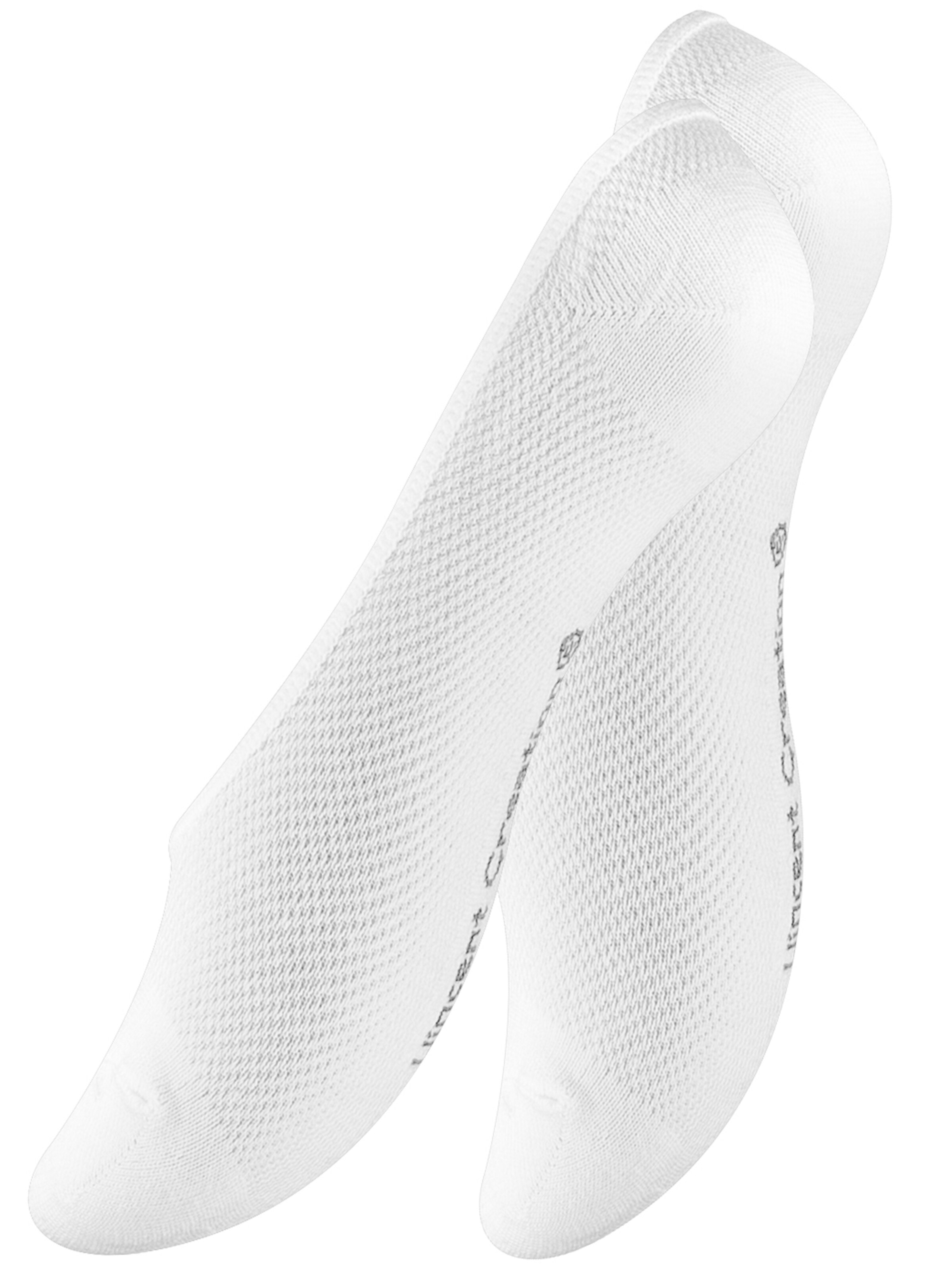 Vincent Creation - Meias curtas 'Footies' em branco