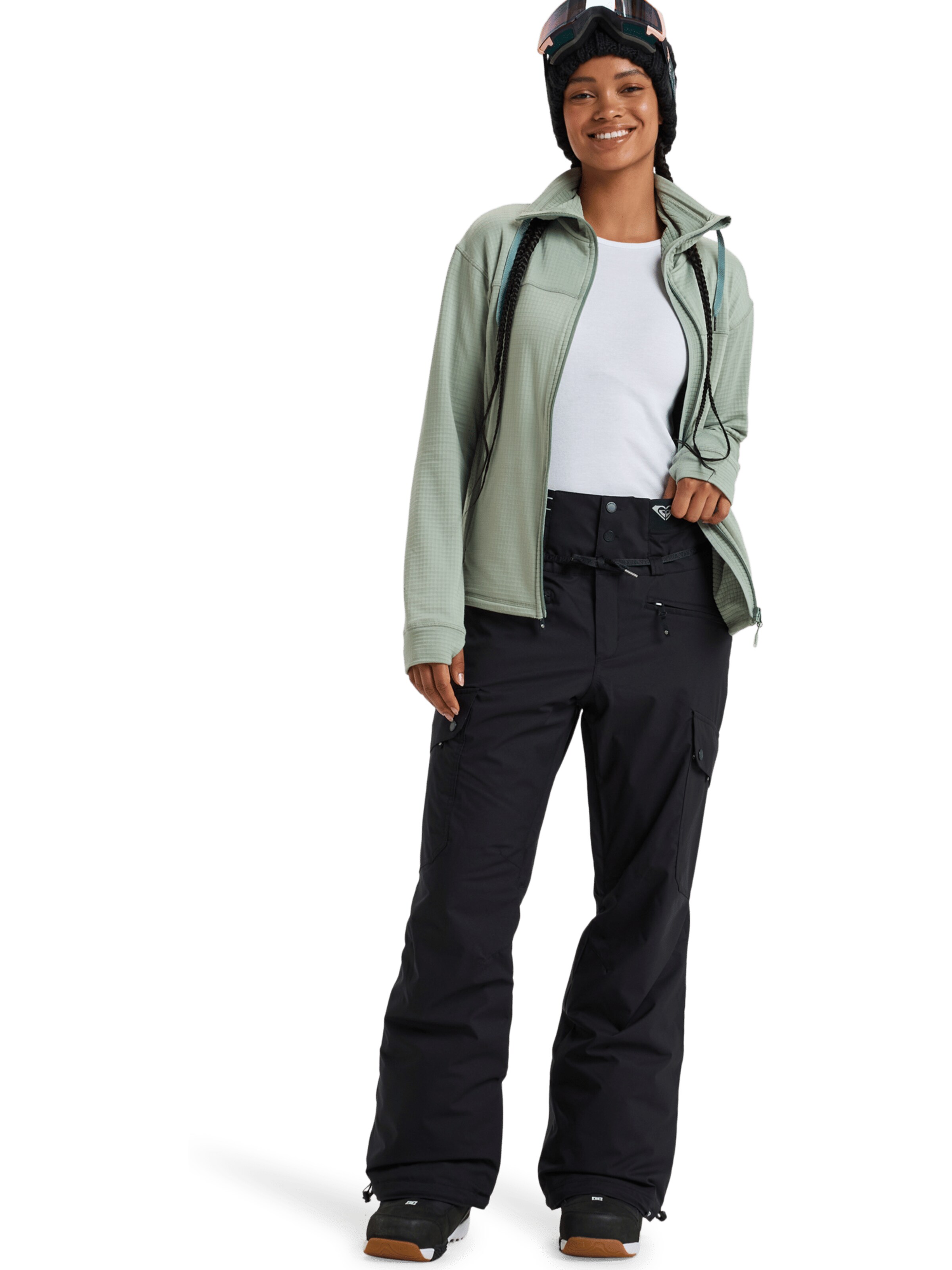 ROXY Regular Outdoorhose in Schwarz