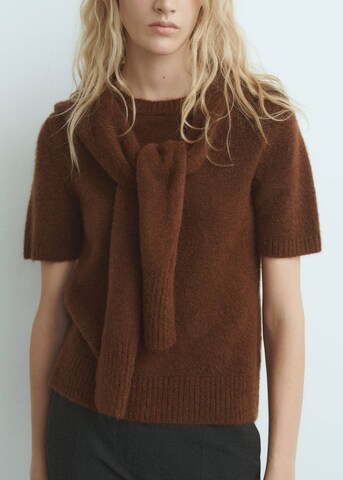 MANGO Pullover 'Leire' in Braun: Vorderseite