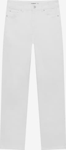 Pull&Bear Normalny krój Jeansy w kolorze biały: przód