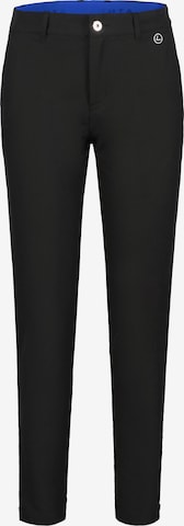 LUHTA Slimfit Ulkoiluhousut 'Halklahti' värissä musta: etupuoli