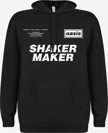 Sweat-shirt 'Oasis Shakermaker Tracklisting Kapuzenpullover' Oasis en noir : devant