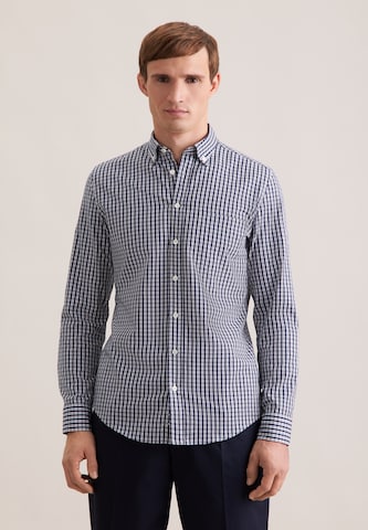 SEIDENSTICKER Regular Fit Hemd in Blau: Vorderseite