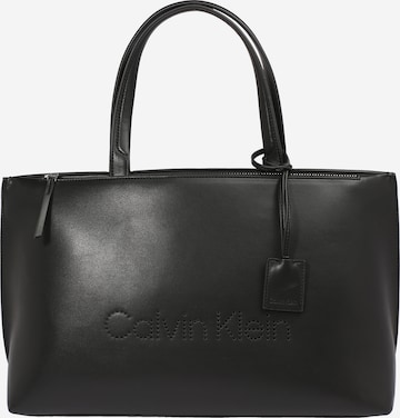 Cabas Calvin Klein en noir : devant