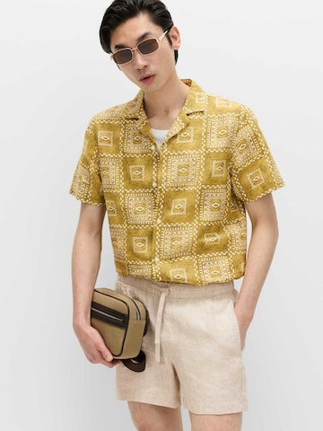 Coupe regular Chemise Marks & Spencer en jaune : devant