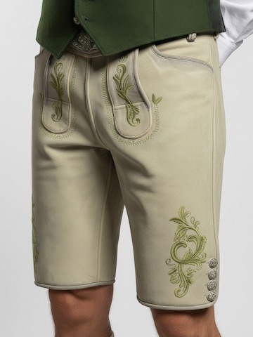 Regular Pantalon folklorique 'Maurus' Krüger Buam en beige : devant