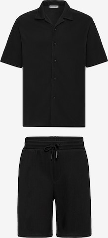 DandaloJednodijelna pidžama - crna boja: prednji dio