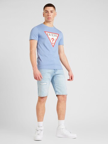 GUESS T-Shirt in Blau