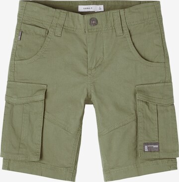 NAME IT Regular Pants 'Ryan' in Green: front