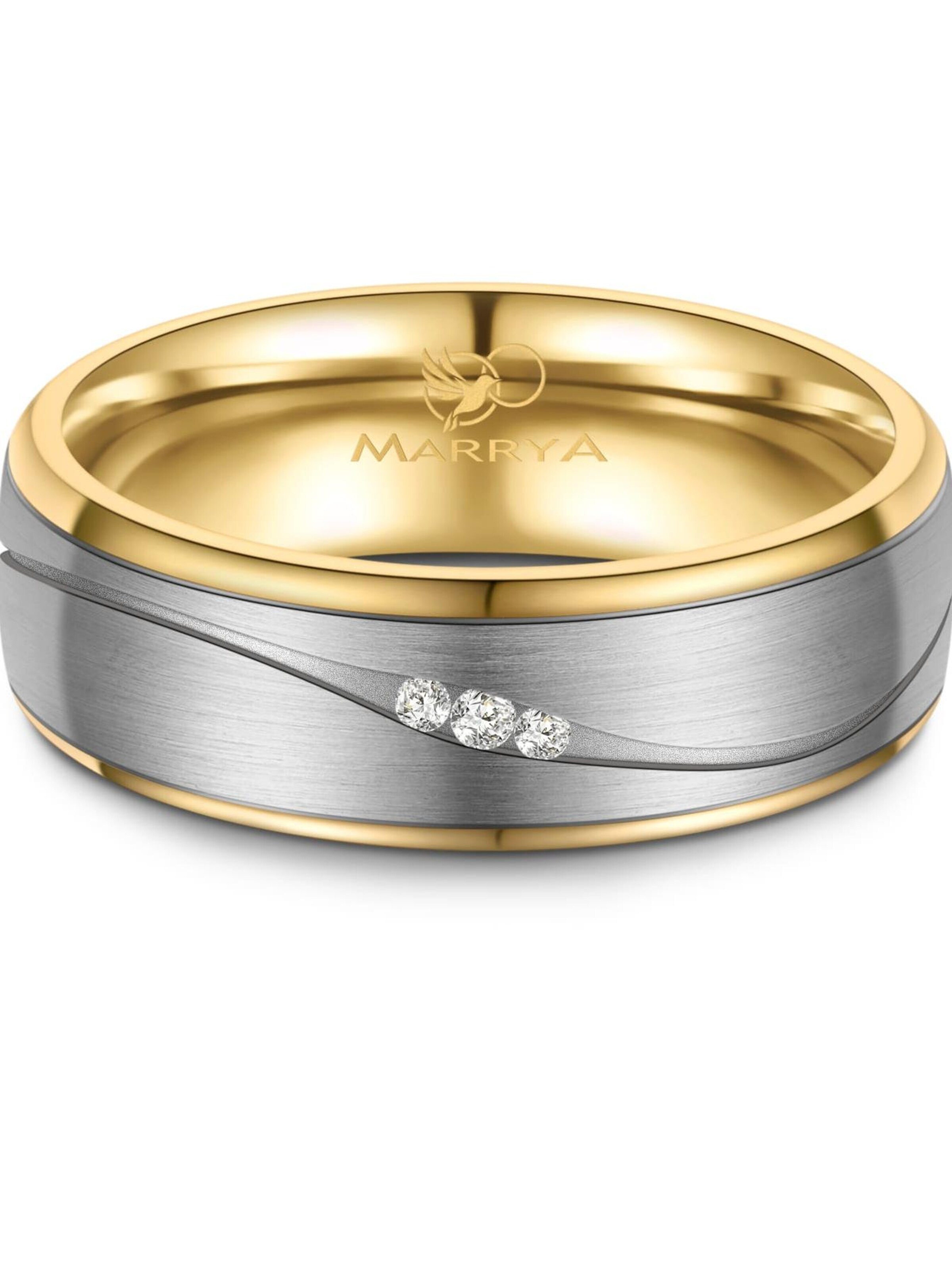 Anello 'MARRYA TI-50 Ehering aus Titan' di MARRYA in argento