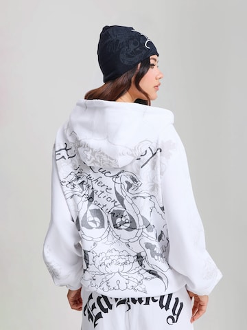 Ed Hardy Ζακέτα φούτερ σε λευκό