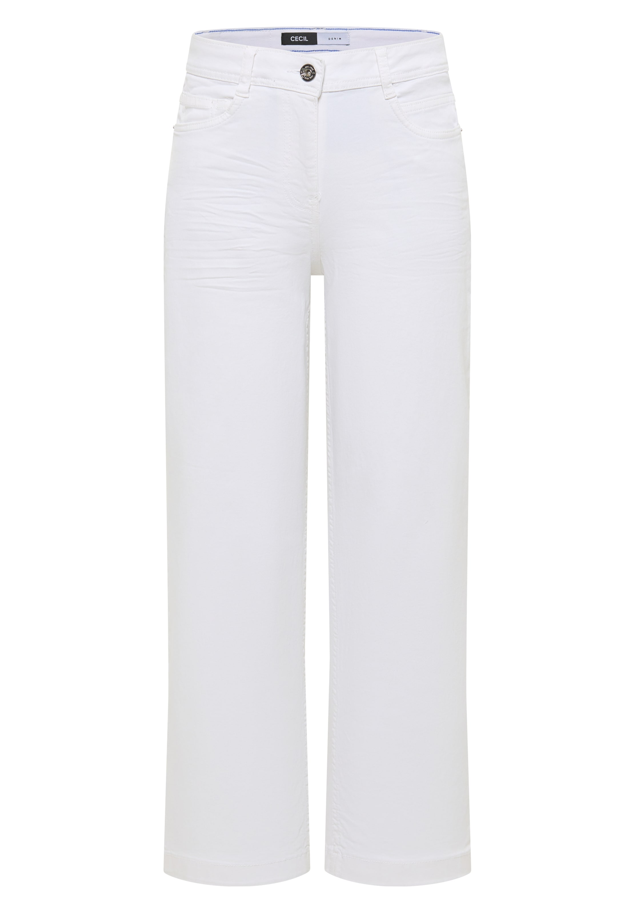 CECIL Wide leg Jeans 'Neele' in White: front