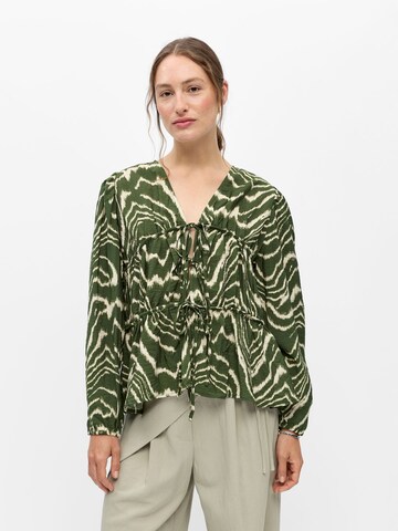 OBJECT Blouse in Groen: voorkant