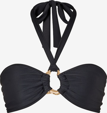 Moda Minx Triangel Bikinitop 'Irregular Hoop' in Zwart: voorkant