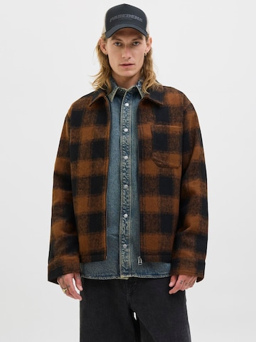 Giacca di mezza stagione 'JJHANK' di JACK & JONES in marrone: frontale