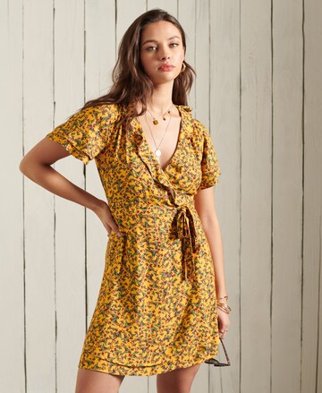 Superdry Dress in Yellow: front