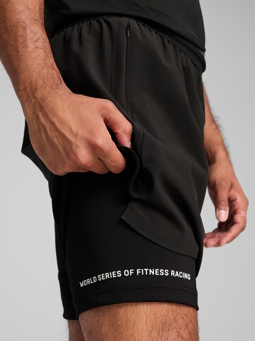 PUMAregular Sportske hlače 'Puma x Hyrox' - crna boja