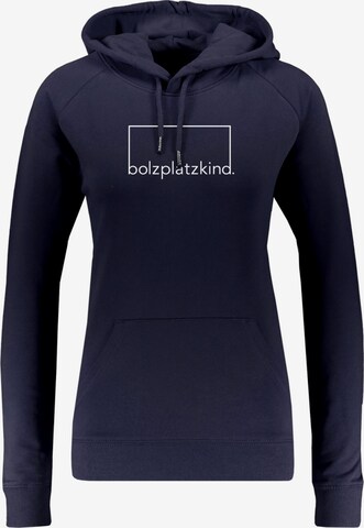 Bolzplatzkind Sweatshirt in Blau: predná strana