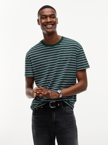T-Shirt Tommy Jeans en vert : devant