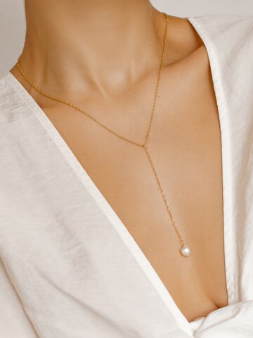 Hey Happiness Ketting 'Pearl Drop' in Goud