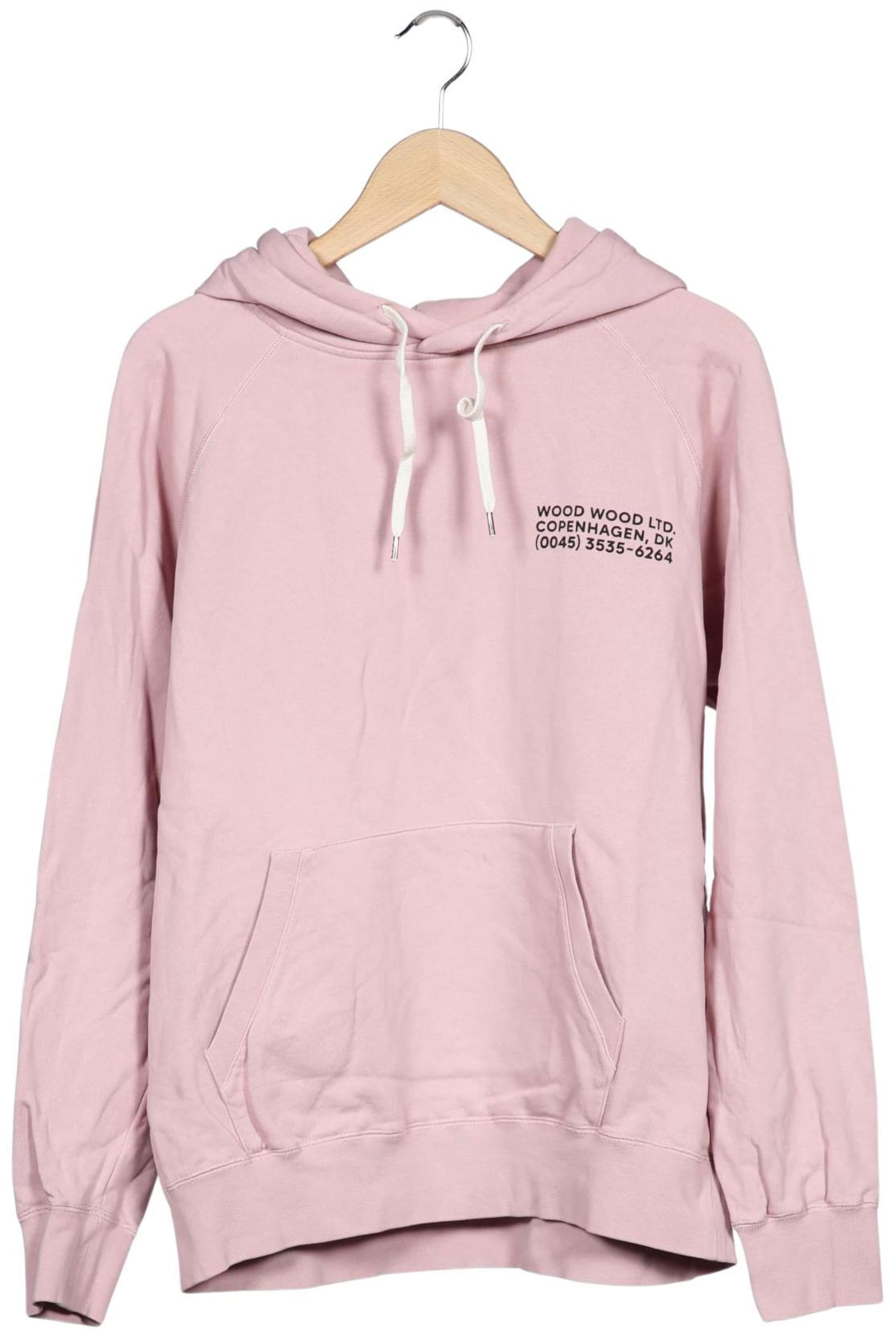 WOOD WOOD Sweatshirt & Zip-Up Hoodie in L in Pink: front