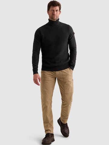 PME Legend Pullover 'Pullover in 100% cotton with high collar' in Grau