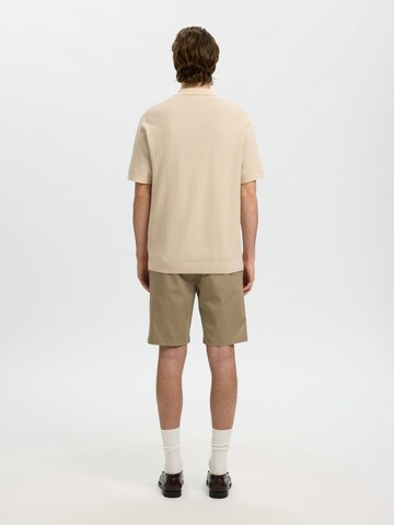 Pull-over 'SLHCran' SELECTED en beige