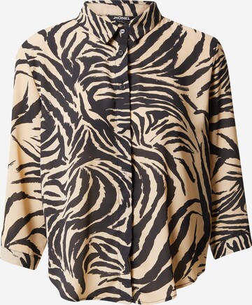 Monki Blouse in Beige: voorkant