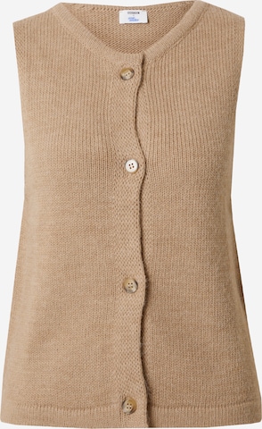 ABOUT YOU x Emili Sindlev Knitted Vest 'Juli' in Brown: front