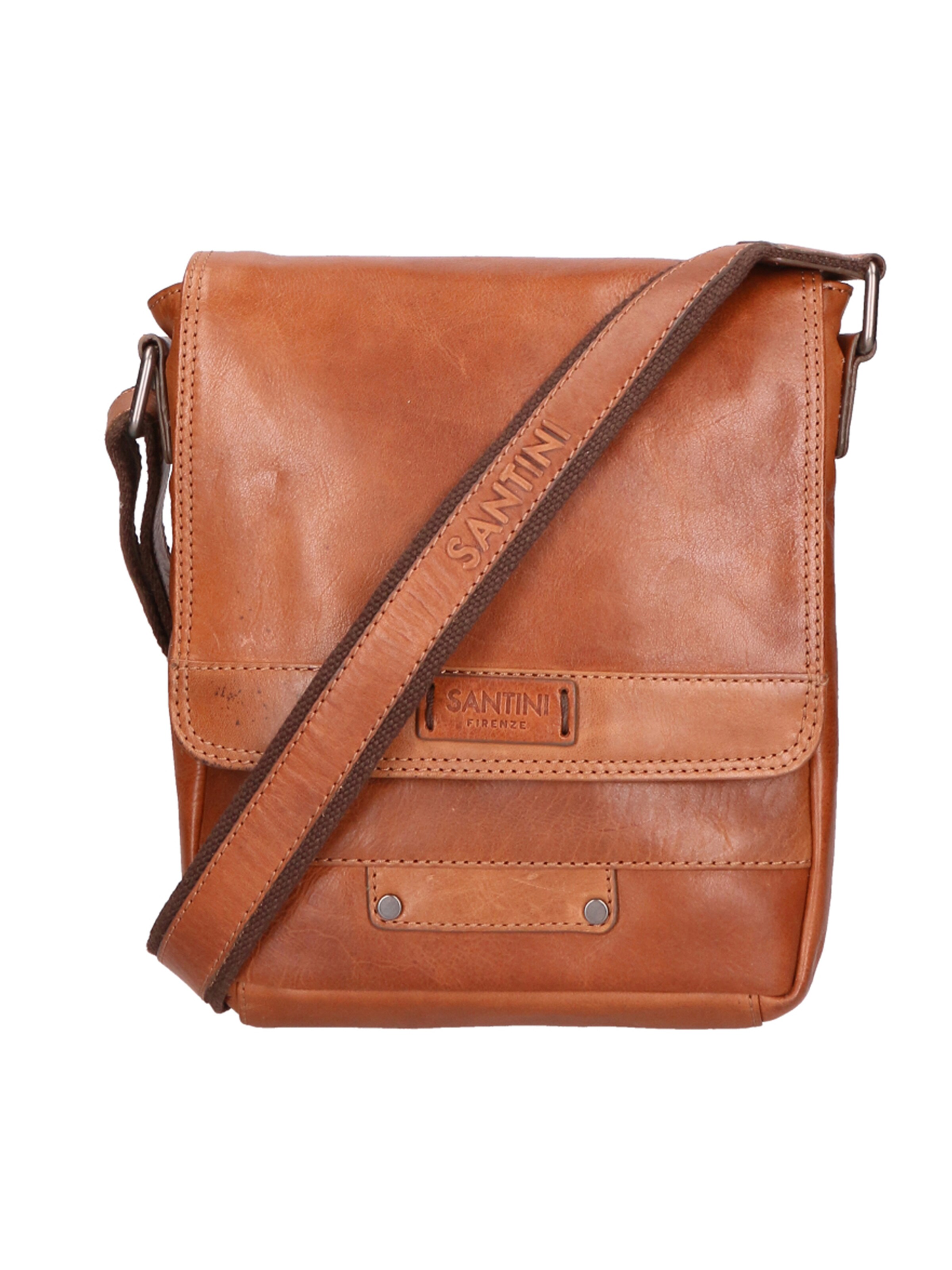 Santini Firenze Crossbody bag in Brown: front