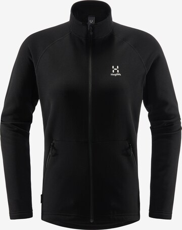 Haglöfs Athletic Fleece Jacket 'Bungy' in Black: front