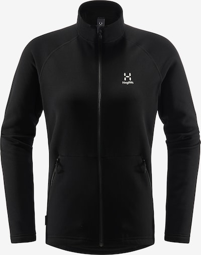 Haglöfs Functionele fleece jas 'Bungy' in de kleur Zwart / Wit, Productweergave