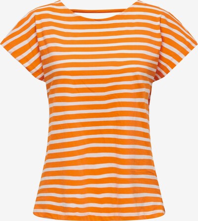 ONLY T-Shirt 'MAY' in orange / weiß, Produktansicht