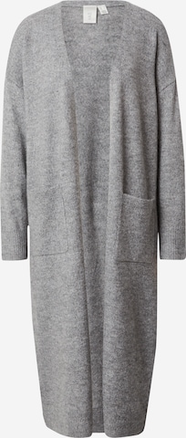 Y.A.S Knit Cardigan 'BALIS' in Grey: front