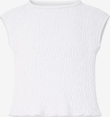 Süel knitwear Sticktop 'Wrinkled Texture' in Weiß: Vorderseite