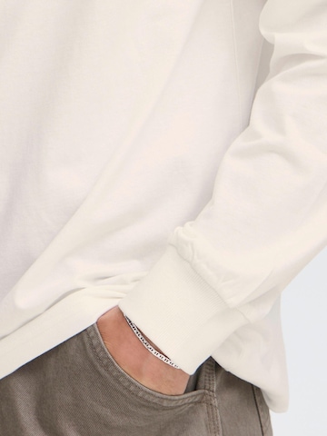 !Solid Sweatshirt ' SDREYNALDO ' in White