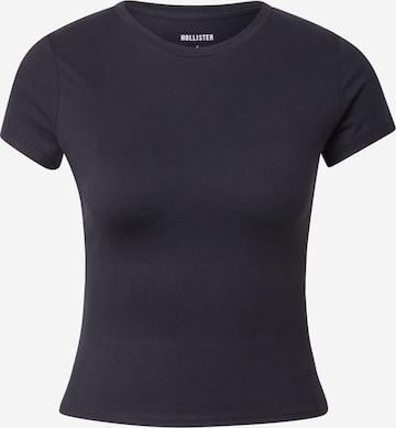 HOLLISTER Μπλουζάκι σε μαύρο: μπροστά