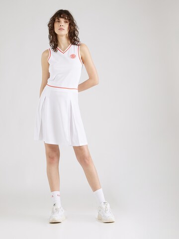 EA7 Emporio Armani - Vestido deportivo en blanco: frente