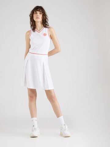 EA7 Emporio Armani Sportowa sukienka w kolorze biały: przód