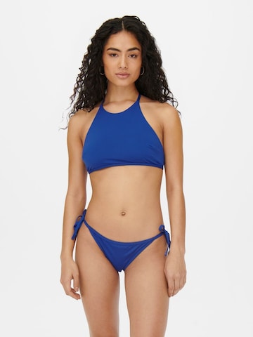 ONLY High neck Bikini i blå: forside